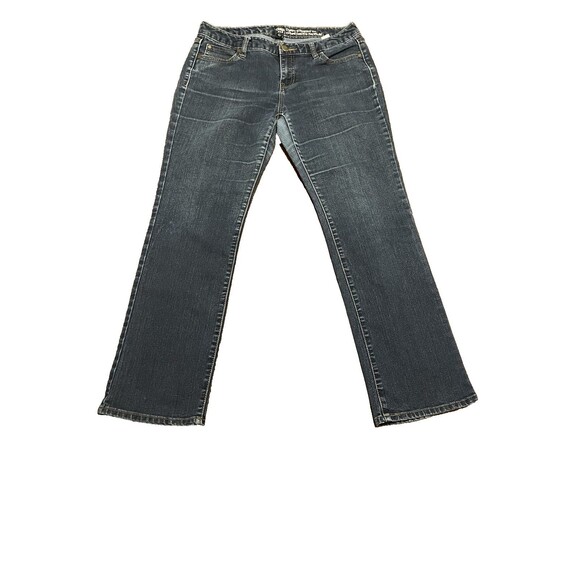 Gap Dark Blue Ladies Curvy Straight Fit Jeans Size 8 GUC - Picture 1 of 7